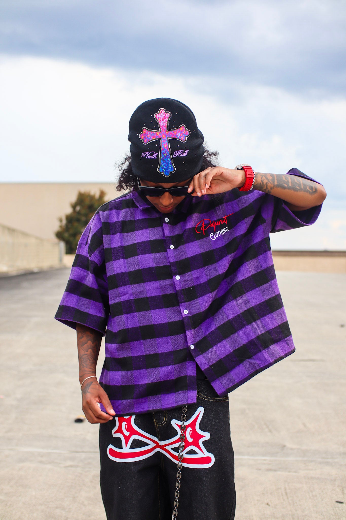 Papercut flannel shirt